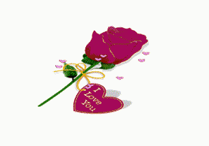 Gif animé roses amour